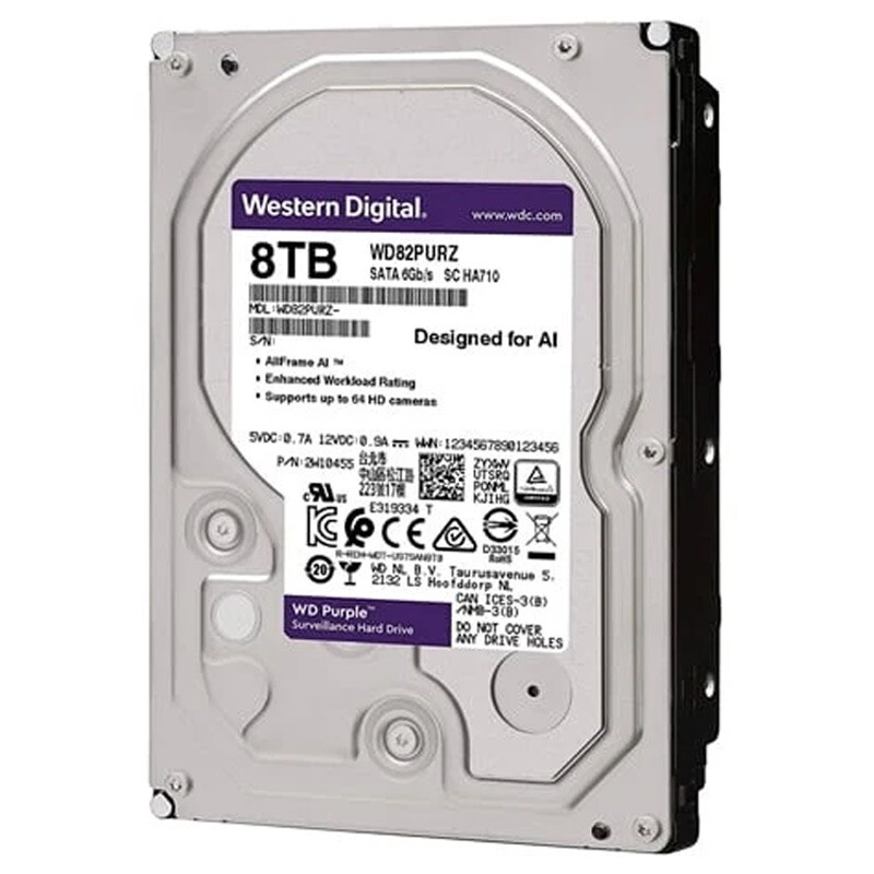 هارد اینترنال وسترن دیجیتال Western Digital Purple WD80PURX 8TB