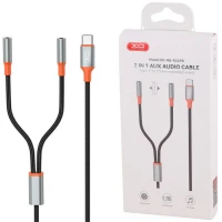 کابل 1 به 2 صدا Type-C ایکس او XO-NB-R269B 1.2m