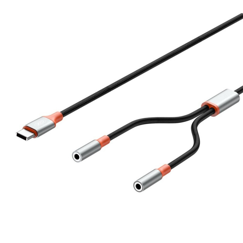 کابل 1 به 2 صدا Type-C ایکس او XO-NB-R269B 1.2m
