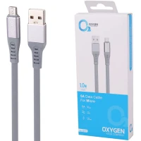 کابل میکرو یو اس بی فست شارژ Oxygen LX-11 5A 1m