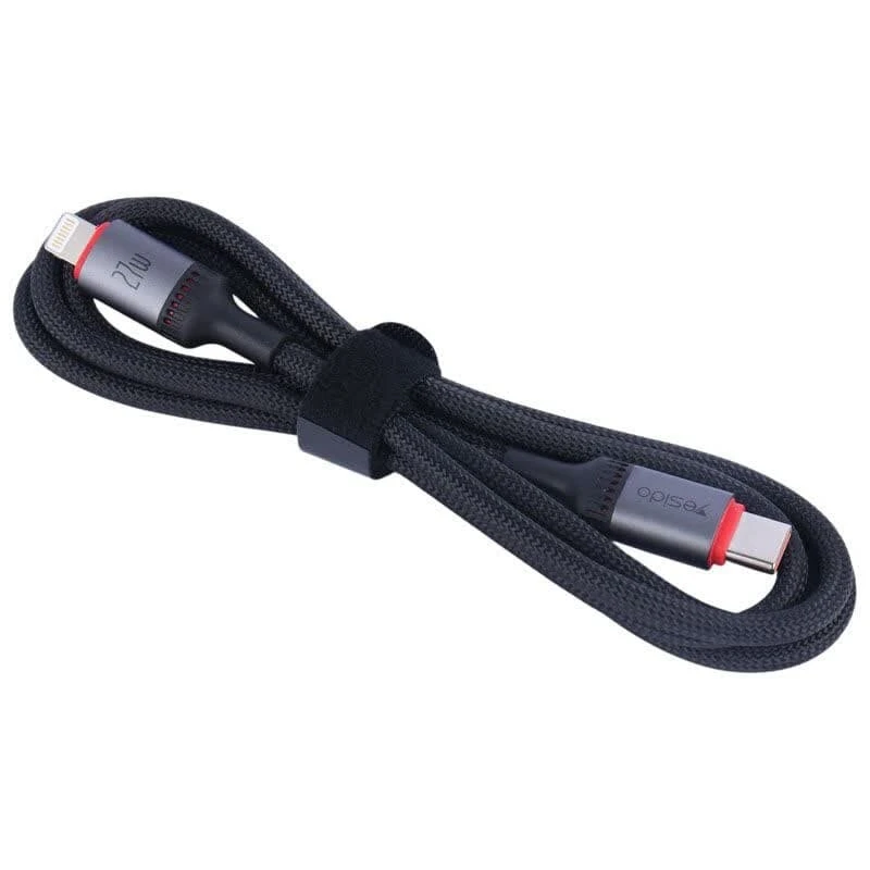 کابل تبدیل فست شارژ Yesido CA182 Type-C To Lightning 3A PD 27W 1.2m
