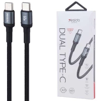کابل تبدیل فست شارژ Yesido CA79 Type-C to Type-C 60W 2m