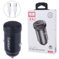شارژر فندکی فست شارژ Earldom ES-CC40 PD 3A 30W + کابل تایپ سی