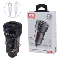 شارژر فندکی فست شارژ Earldom ES-CC31 3A QC PD 30W + کابل تایپ سی