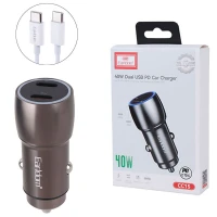 شارژر فندکی فست شارژ Earldom ES-CC15 PD 3A 20W + کابل تایپ سی