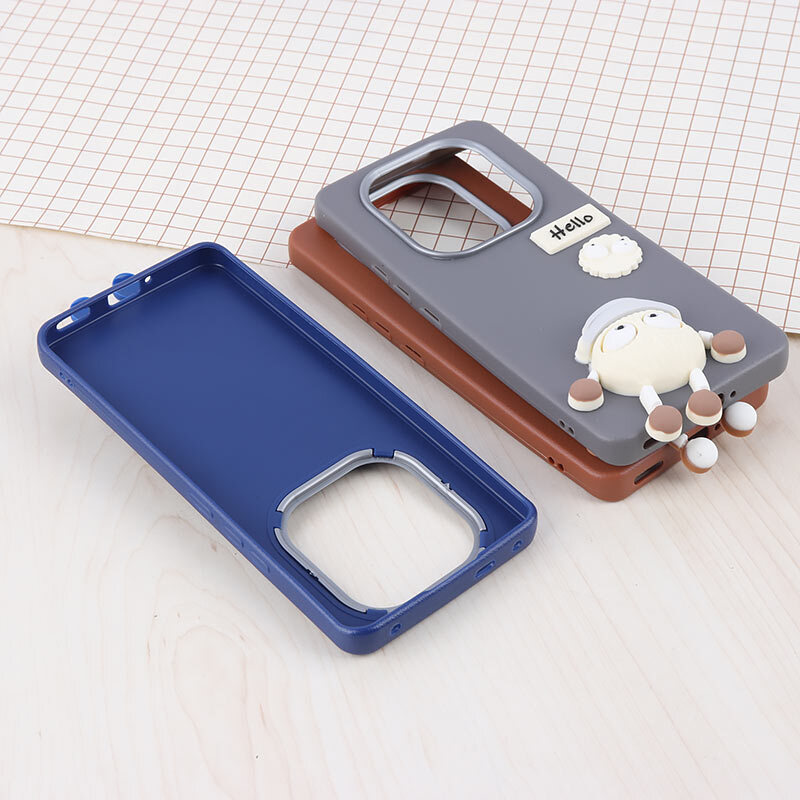 قاب چرمی ژله ای Leather شیائومی Redmi Note 14 Pro Plus 5G طرح دار