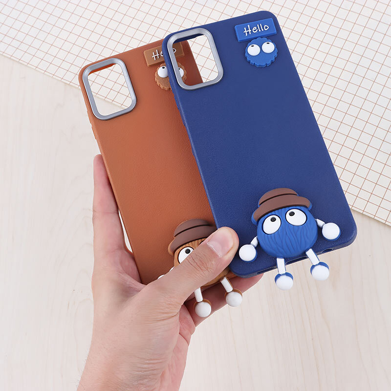 قاب چرمی ژله ای Leather سامسونگ Galaxy A06 طرح دار