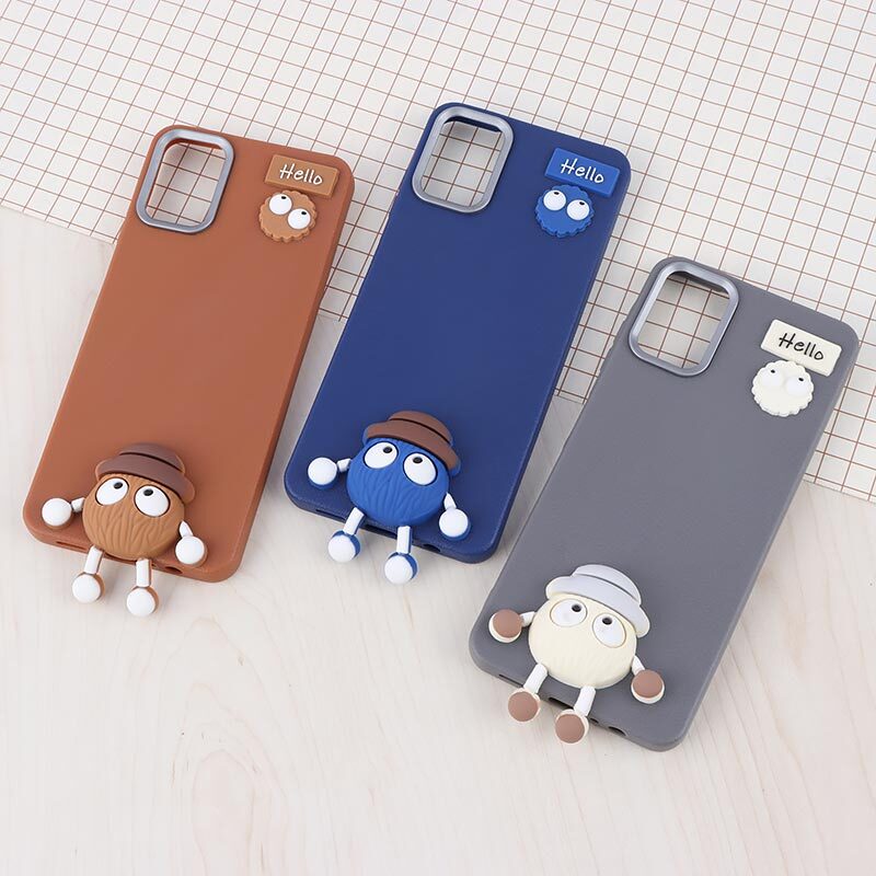 قاب چرمی ژله ای Leather سامسونگ Galaxy A06 طرح دار