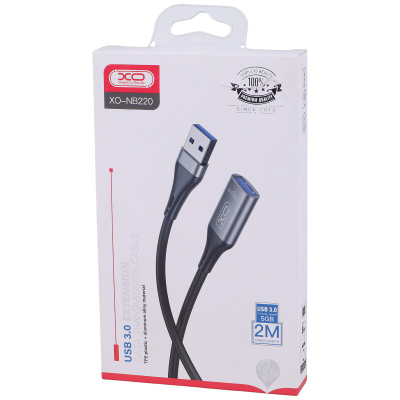 کابل افزایش طول USB3.0 ایکس او XO-NB220 طول 2 متر