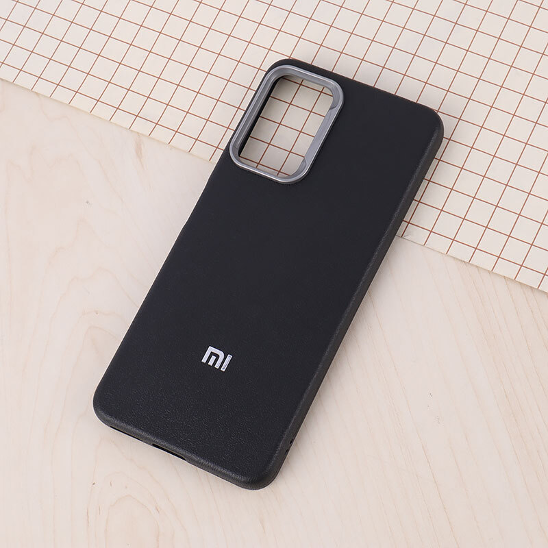 قاب چرمی ژله ای Leather شیائومی Redmi Note 11 Pro / Note 11 Pro Plus 5G (India) لوگو متال