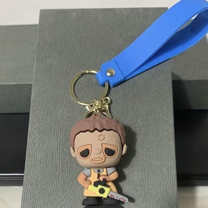 جاکلیدی سیلیکونی طرح صورت چرمی