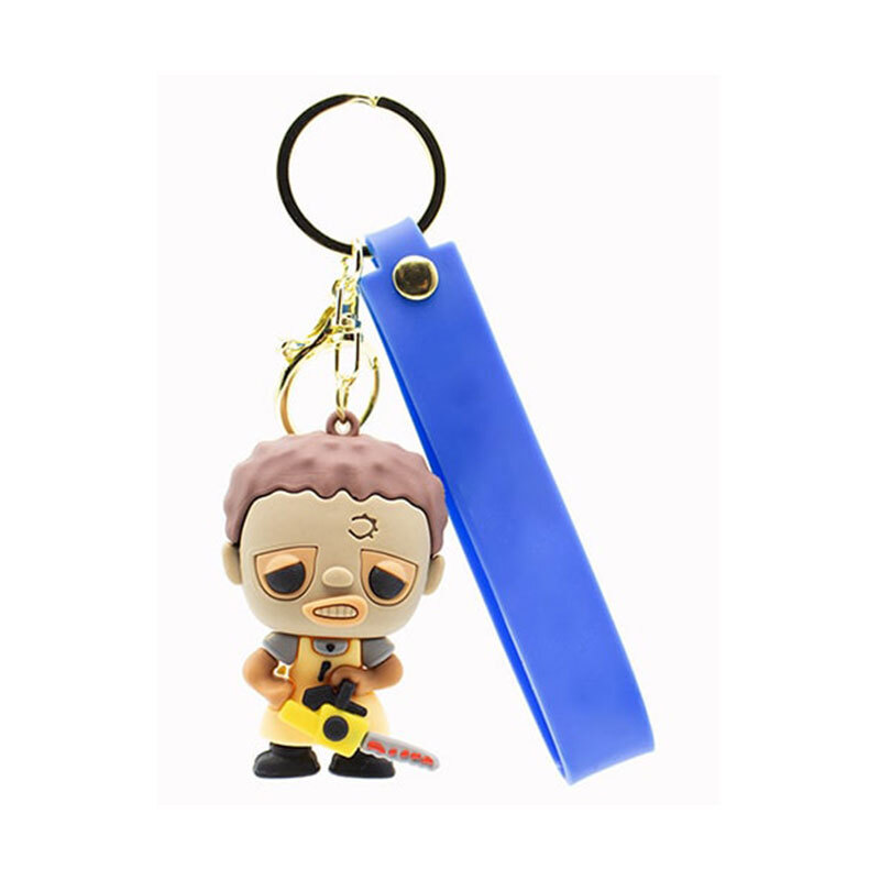 جاکلیدی سیلیکونی طرح صورت چرمی