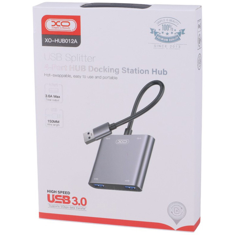 هاب 4 پورت USB 3.0 ایکس او XO-HUB012A