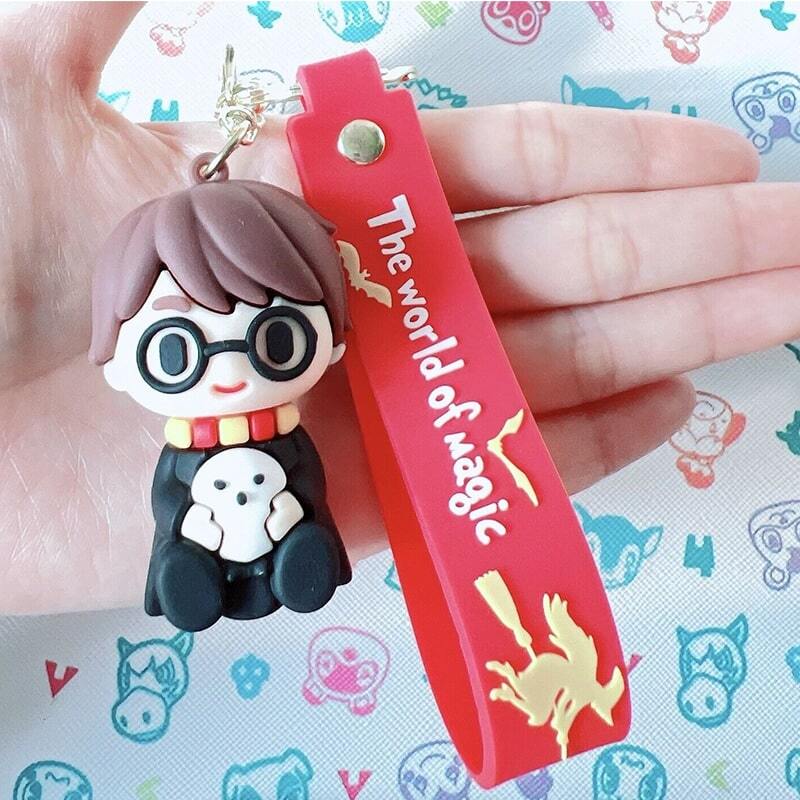 جاکلیدی سیلیکونی طرح هری پاتر با جغد سفید