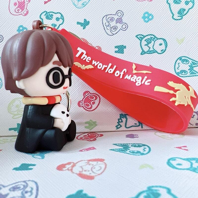 جاکلیدی سیلیکونی طرح هری پاتر با جغد سفید