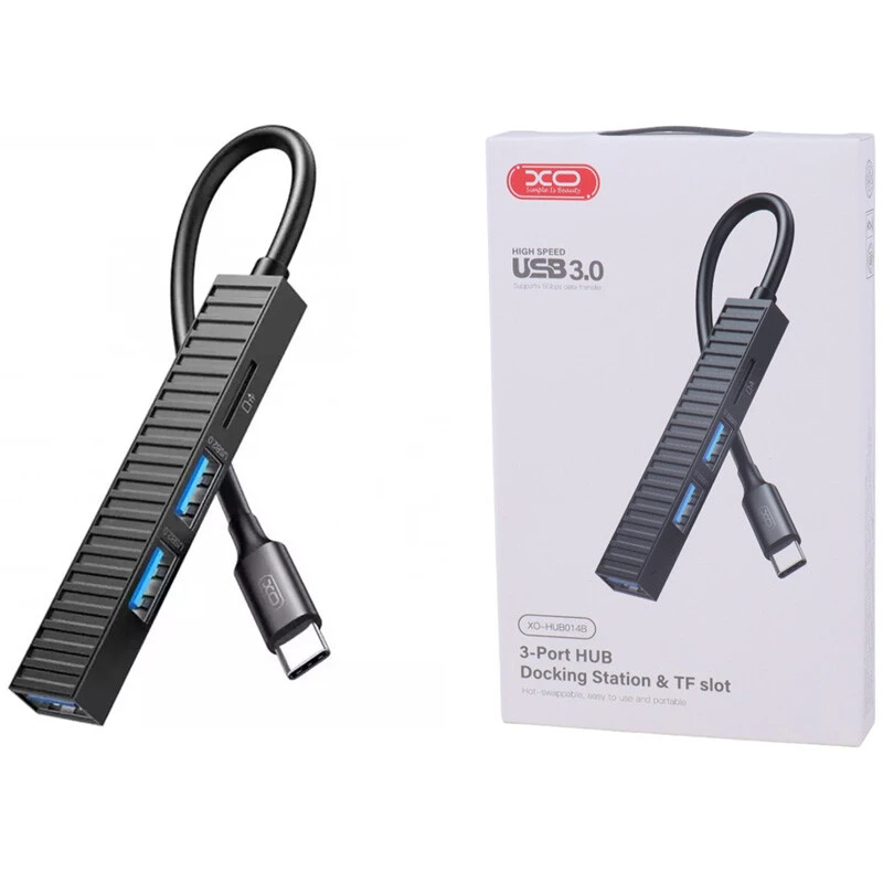 هاب 4 پورت Type-C ایکس او XO-HUB014B