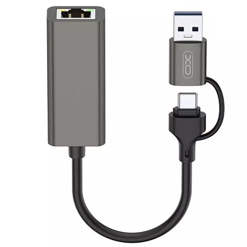 تبدیل Type-C /USB3.0 به LAN ایکس او XO-HUB018