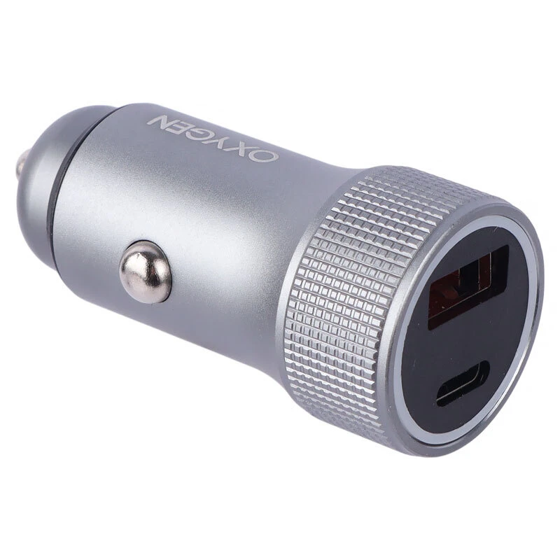 شارژر فندکی فست شارژ Oxygen AC-01 3.1A QC3.0 PD 20W