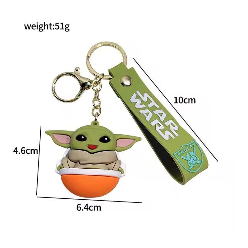 جاکلیدی سیلیکونی طرح بیبی یودا Star Wars