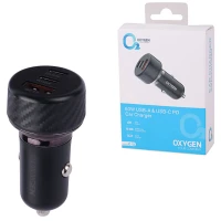 شارژر فندکی فست شارژ Oxygen AC-06 3A QC3.0 PD 20W