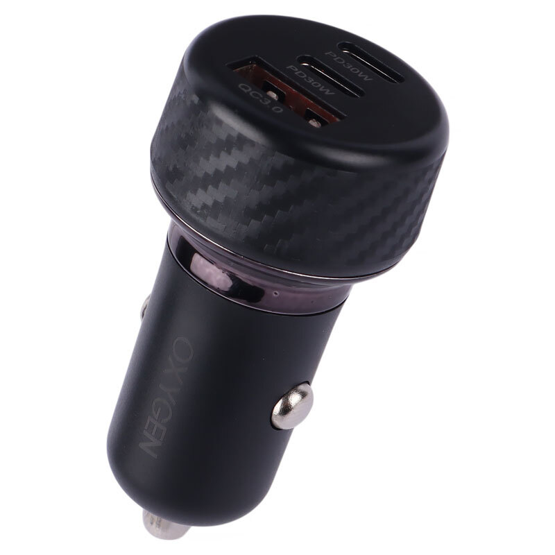 شارژر فندکی فست شارژ Oxygen AC-06 3A QC3.0 PD 20W