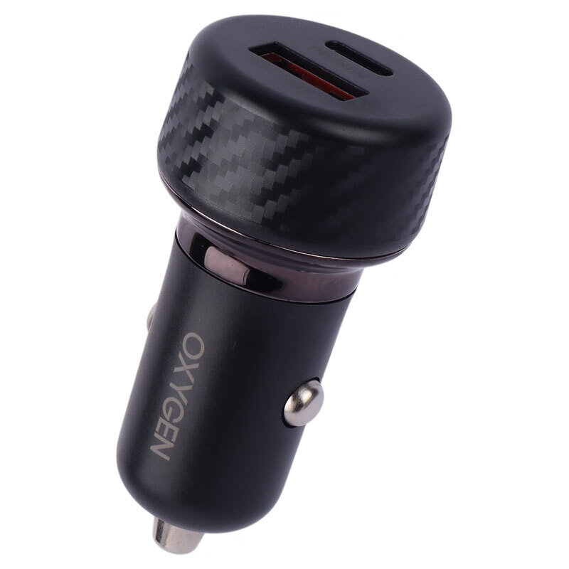 شارژر فندکی فست شارژ Oxygen AC-04 3A QC3.0 PD 30W