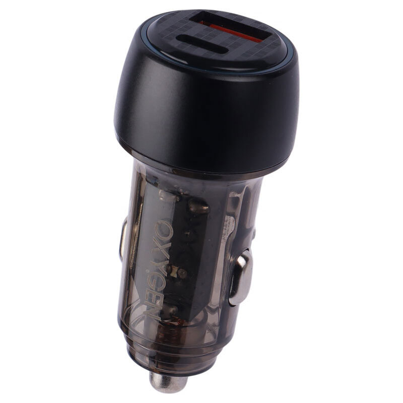 شارژر فندکی فست شارژ Oxygen AC-08 3.1A QC3.0 PD 18W