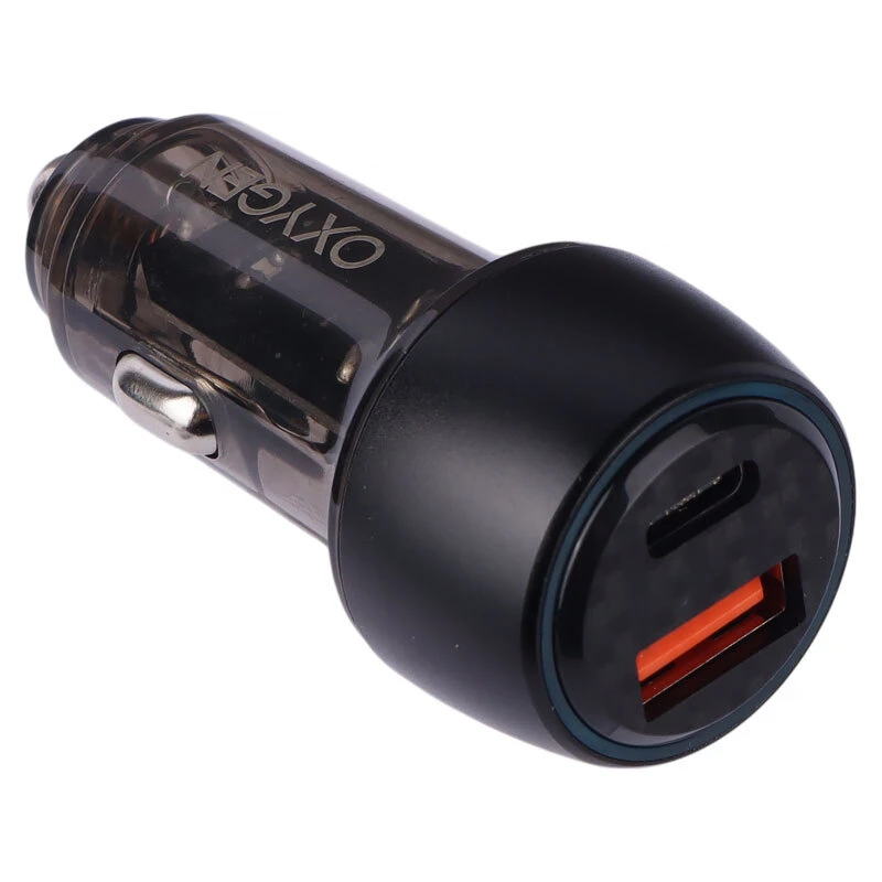 شارژر فندکی فست شارژ Oxygen AC-08 3.1A QC3.0 PD 18W