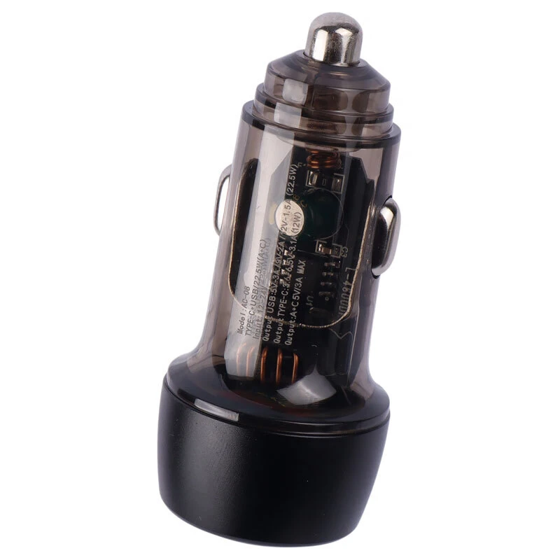شارژر فندکی فست شارژ Oxygen AC-08 3.1A QC3.0 PD 18W
