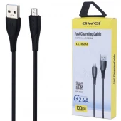 کابل میکرو یو اس بی فست شارژ Awei CL-182M 2.4A 1m