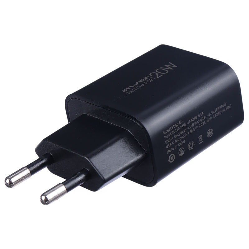 شارژر دیواری 20 وات اوی PD60-EU QC3.0 PD 3A