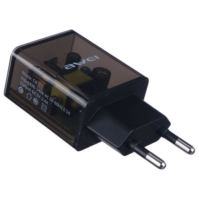 شارژر دیواری 12 وات اوی C9M 2.4A + کابل میکرو یو اس بی