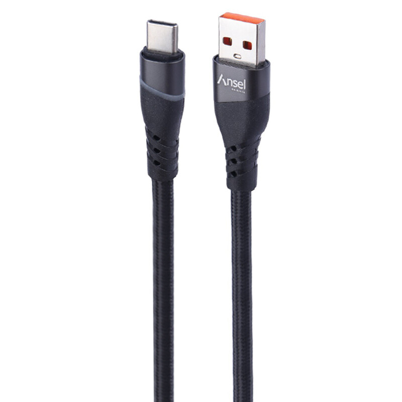 کابل تایپ سی فست شارژ Ansel A68 6A 1m