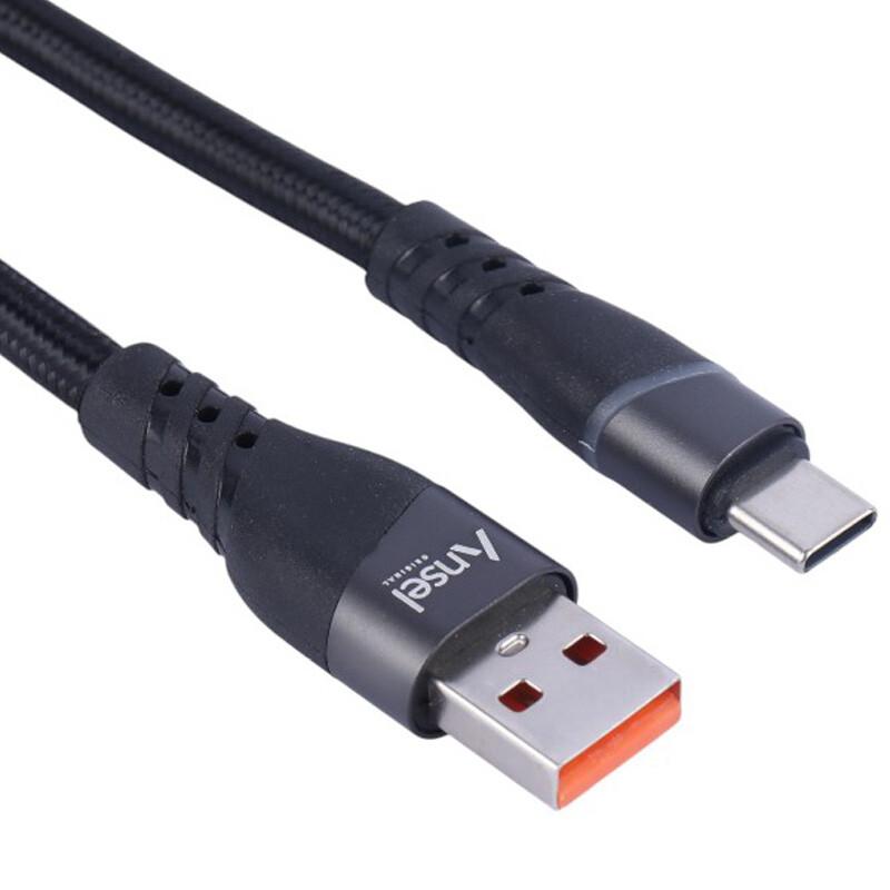 کابل تایپ سی فست شارژ Ansel A68 6A 1m