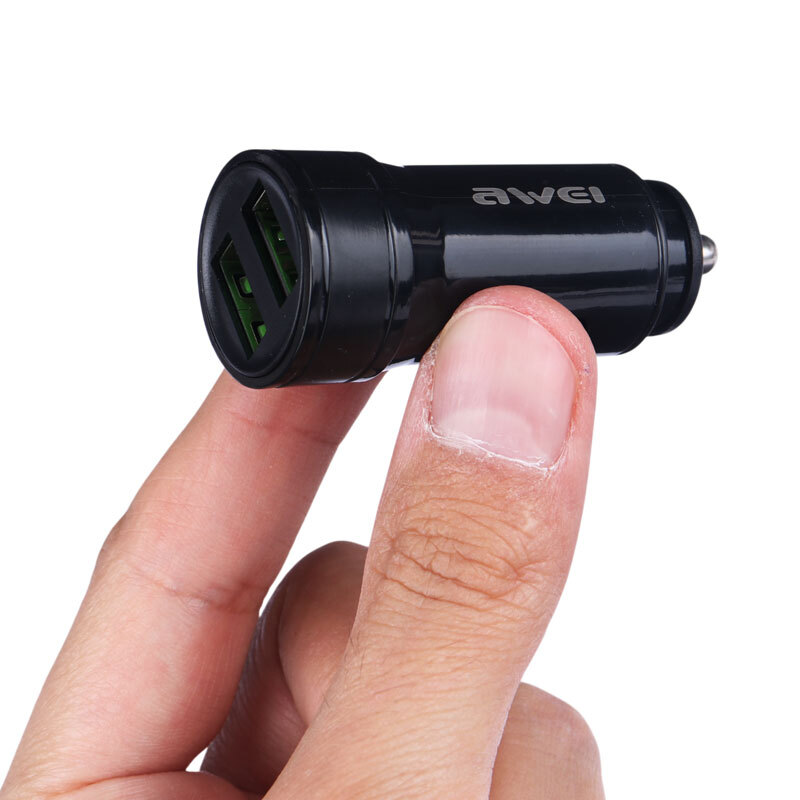 شارژر فندکی فست شارژ Awei C-830 2.4A 12W