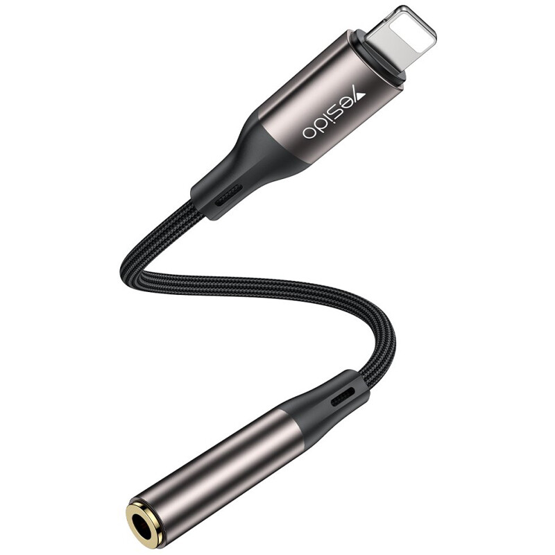 تبدیل Lightning به AUX یسیدو YAU45 طول 13 سانتی متر