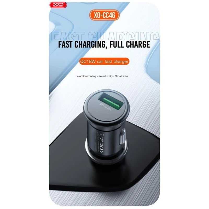 شارژر فندکی فست شارژ XO XO-CC46 3A QC3.0 PD 18W