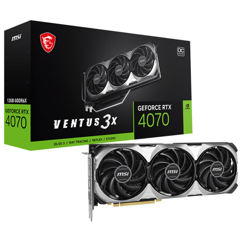 کارت گرافیک MSI GeForce RTX 4070 VENTUS 3X E 12GB OC GDDR6X 192Bit