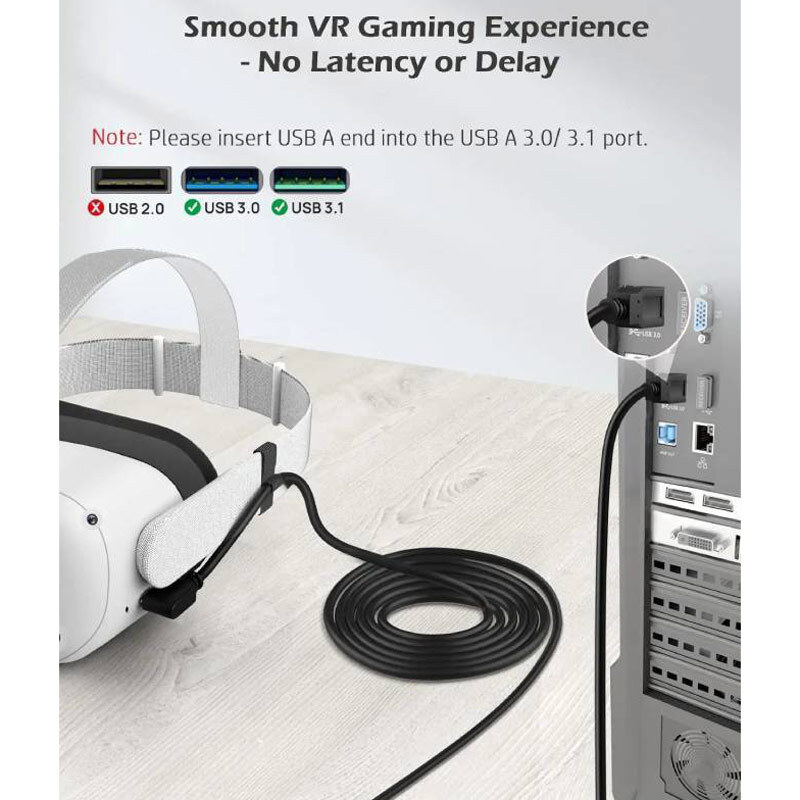 کابل اتصال هدست واقعیت مجازی Oculus Quest Link 5m