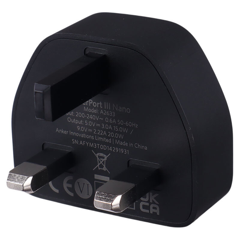 شارژر دیواری 20 وات انکر Powerport 3 Nano A2633 PD 3A