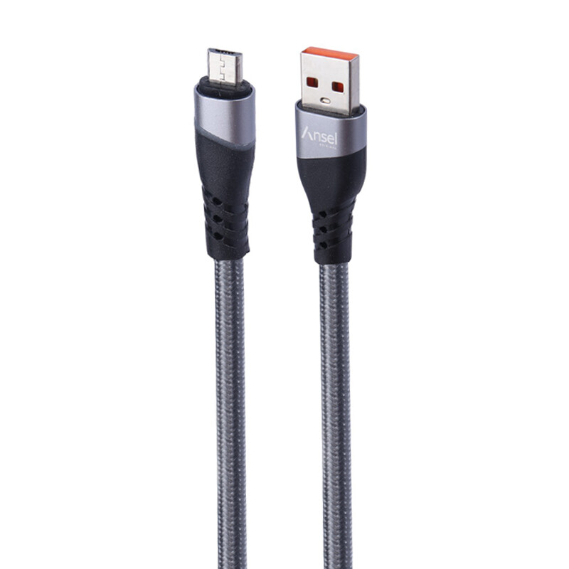 کابل میکرو یو اس بی فست شارژ Ansel A68 6A 1m