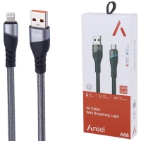 کابل آیفونی فست شارژ Ansel A68 6A 1m