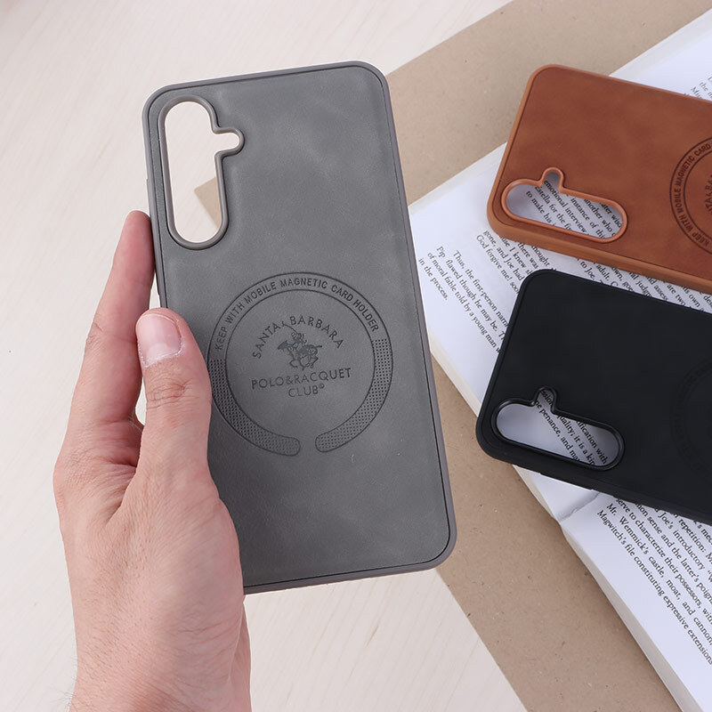 قاب چرمی Polo & Racquet Club سامسونگ Galaxy A35 طرح مگ سیف