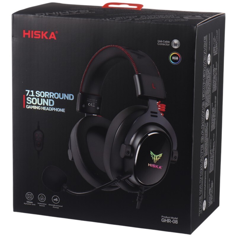 هدست گیمینگ سیم دار Hiska GHR-08