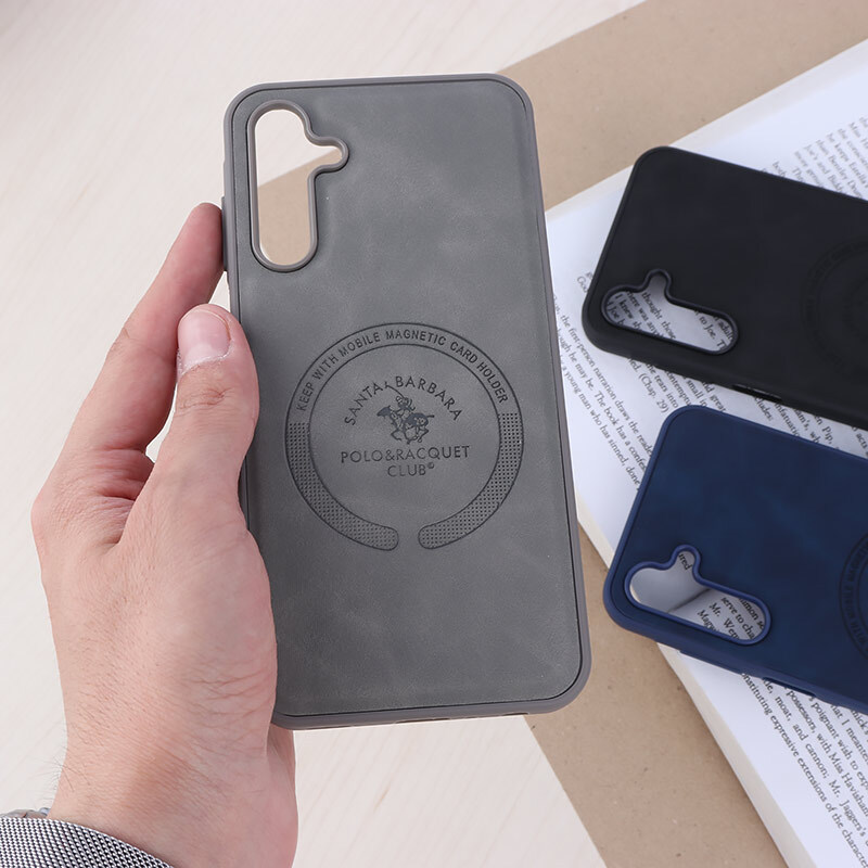 قاب چرمی Polo & Racquet Club سامسونگ Galaxy A25 طرح مگ سیف