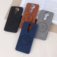 قاب چرمی Polo & Racquet Club شیائومی Redmi Note 8 Pro طرح مگ سیف
