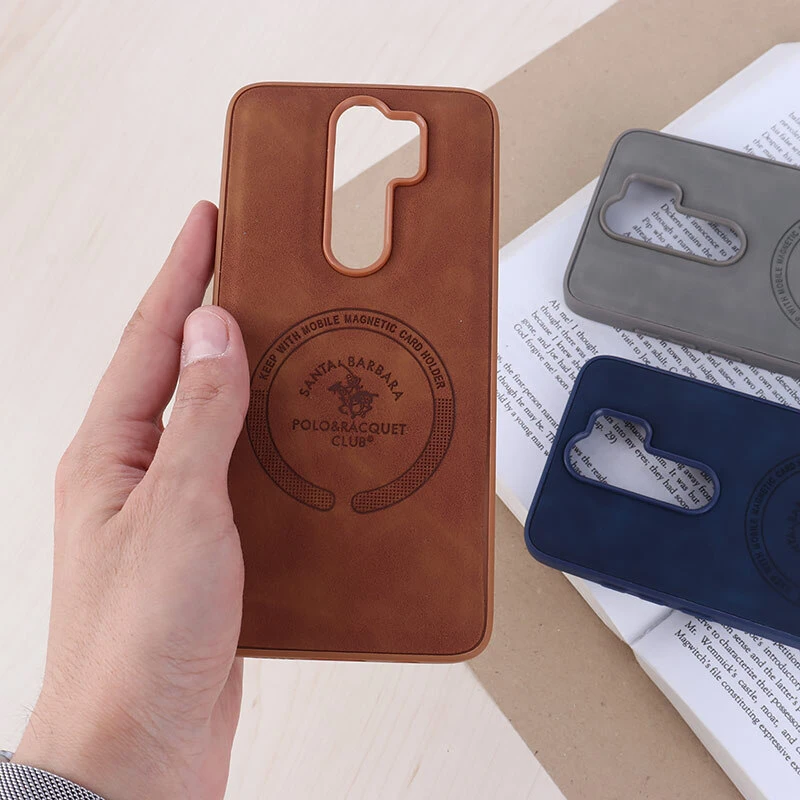 قاب چرمی Polo & Racquet Club شیائومی Redmi Note 8 Pro طرح مگ سیف