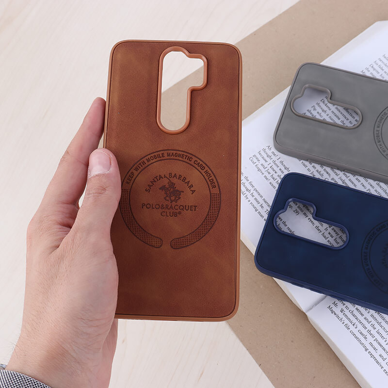 قاب چرمی Polo & Racquet Club شیائومی Redmi Note 8 Pro طرح مگ سیف