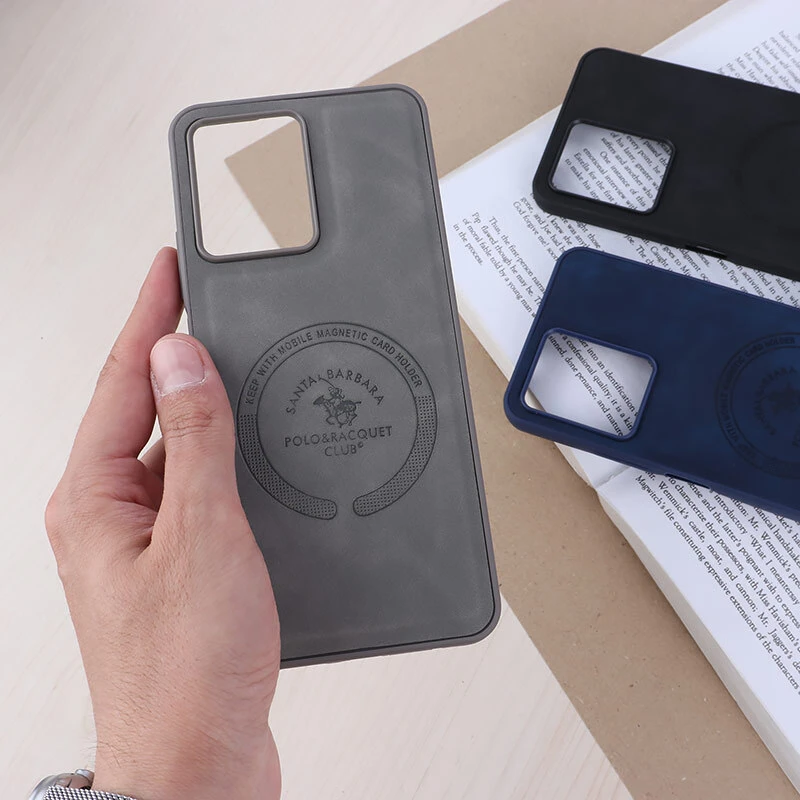 قاب چرمی Polo & Racquet Club شیائومی Redmi Note 12 4G طرح مگ سیف