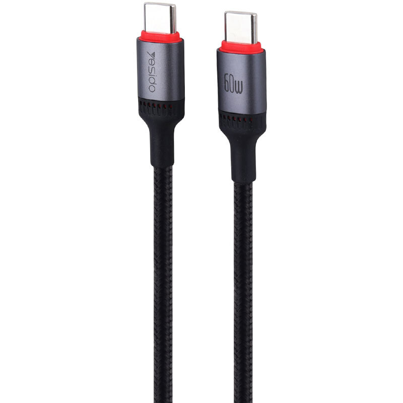 کابل تبدیل فست شارژ Yesido CA181 Type-C To Type-C PD 3A 60W 1.2m